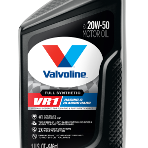 Valvoline Oil, VR1 Racing Oil, SAE 20W-50, Synthetic, 1 Quart Bottle, Case of 6 – 679082