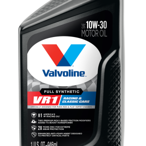 Valvoline Oil, VR1 Racing Oil, SAE 10W30, Synthetic, 1 Quart Bottle, Case of 6 – 679083