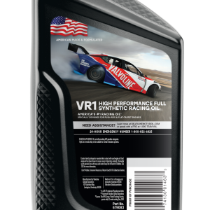 Valvoline Oil, VR1 Racing Oil, SAE 10W30, Synthetic, 1 Quart Bottle, Case of 6 – 679083