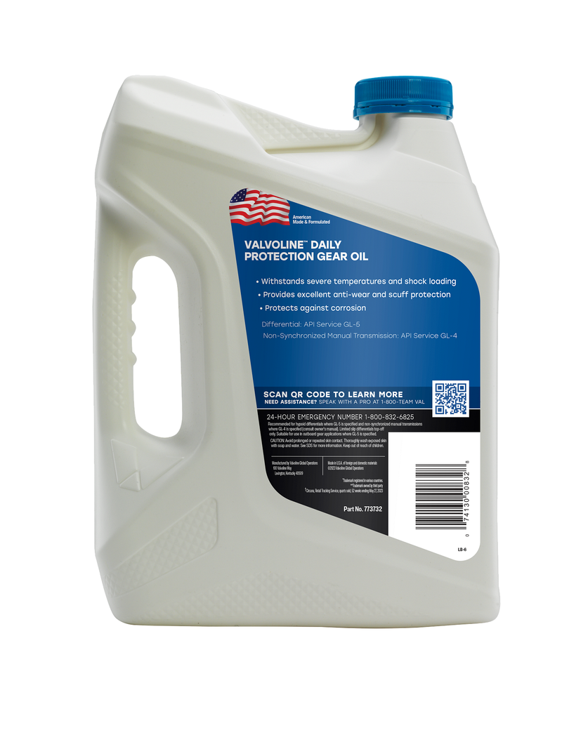 Valvoline Gear Oil, Single, 1 Gallon Jug, SAE 80W-90, Conventional – 773732