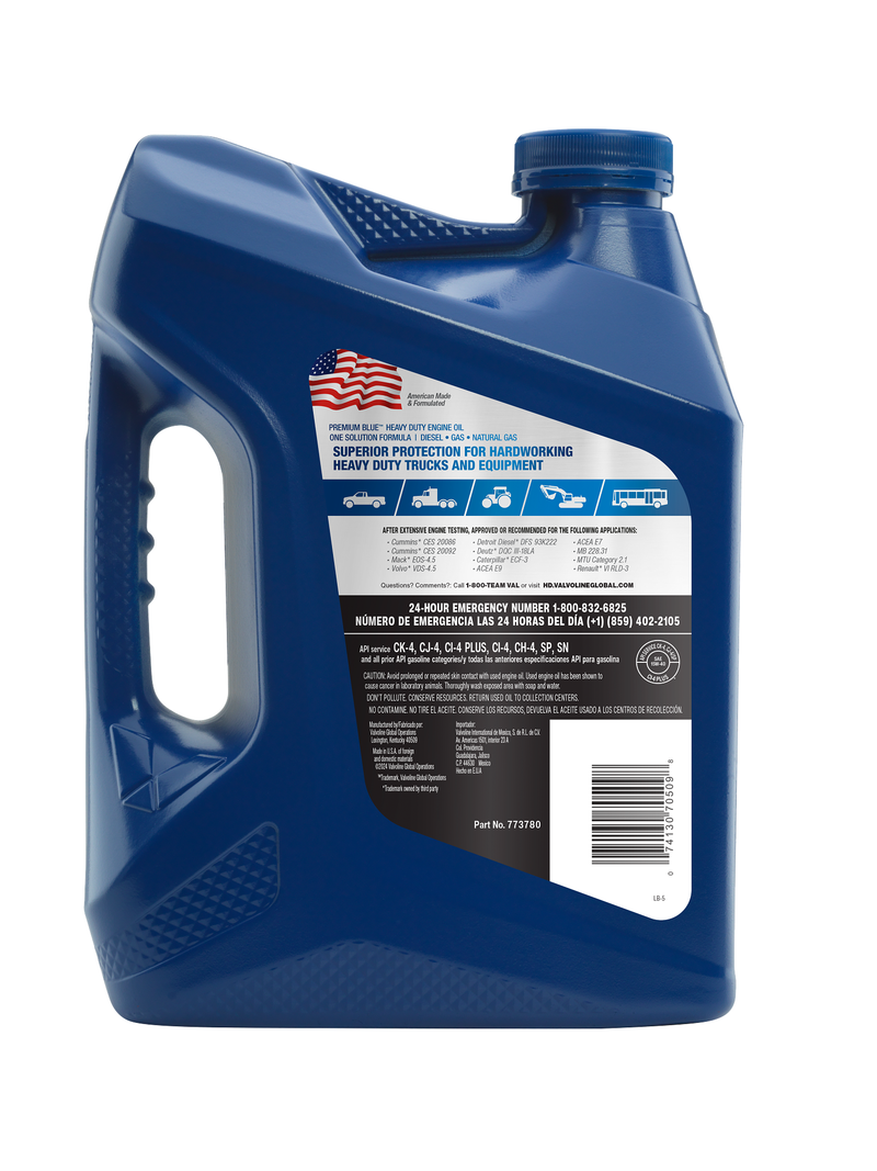 Valvoline Oil, Premium Blue ®, SAE 15W-40, 1 Gallon Jug, Single – 773780