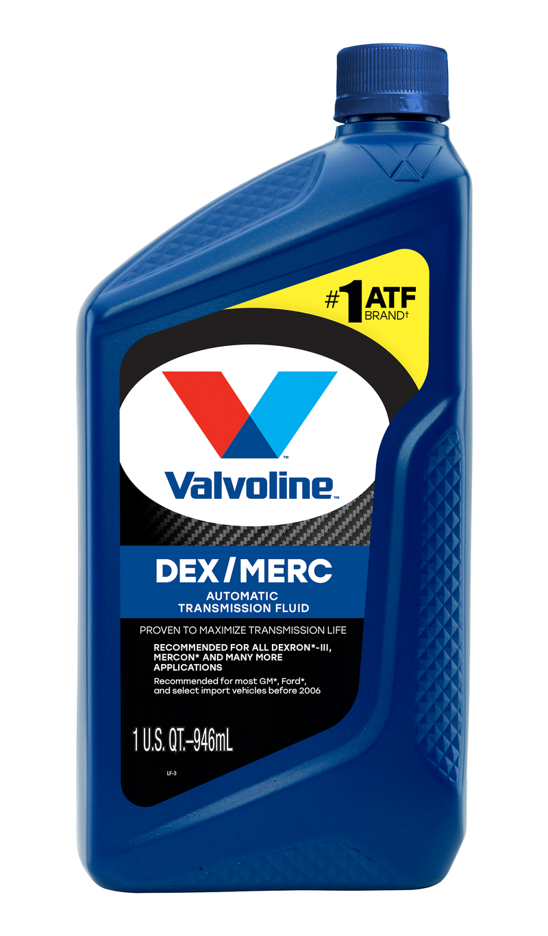 Valvoline Auto Trans Fluid, Dexron and Mercon, 1 Quart Bottle, Case of 6 – 798153