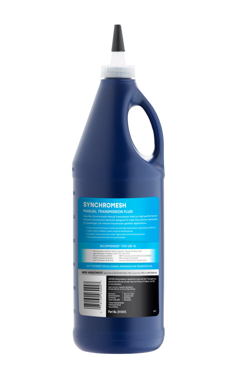 Valvoline Manual Trans Fluid, Single, 1 Quart Bottle, Synchromesh – 811095