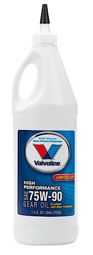 Valvoline Gear Oil, High Performance, Single, 1 Quart Jug, 75W-90 – VV820