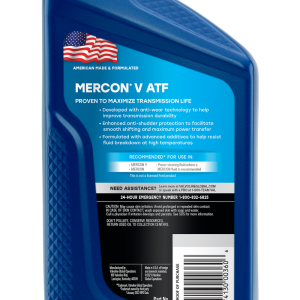 Valvoline Auto Trans Fluid, Mercon V, 1 Quart Bottle, Case of 6 – 822345