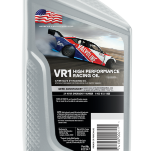 Valvoline Oil, VR1 Racing Oil, SAE 20W-50, 1 Quart Bottle, Case of 6 – 822347
