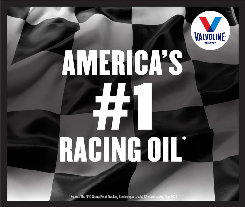 Valvoline Oil, VR1 Racing Oil, SAE 20W-50, 1 Quart Bottle, Case of 6 – 822347