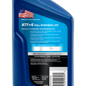 Valvoline Auto Trans Fluid, ATF PLUS4 ™, Full Synthetic, 1 Quart Bottle, Case of 6 – 822348
