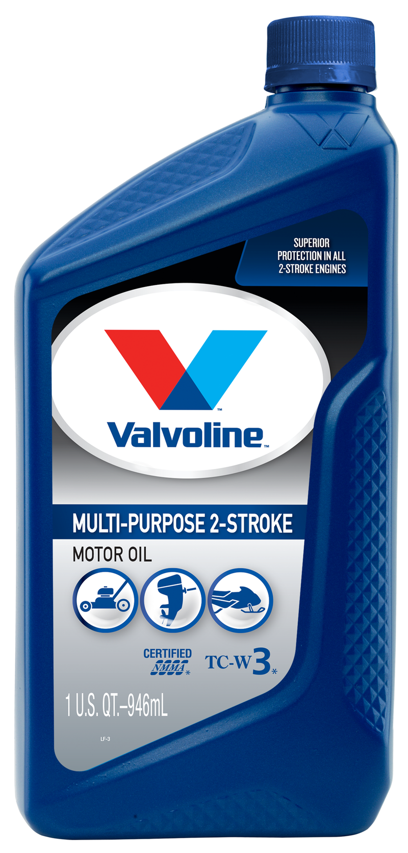 Valvoline Oil, Used for 2-Stroke Engines, 1 Quart Bottle, Case of 6 – 822384