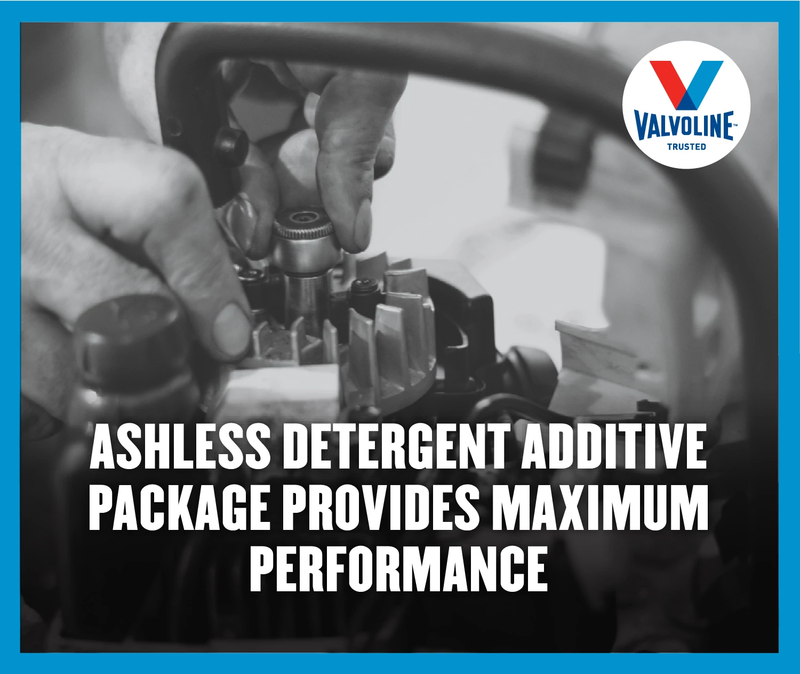 Valvoline Oil, Used for 2-Stroke Engines, 1 Quart Bottle, Case of 6 – 822384