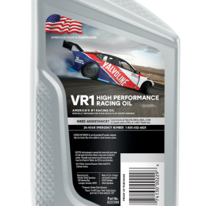 Valvoline Oil, VR1 Racing Oil, SAE 40, 1 Quart Bottle, Case of 6 – 822390