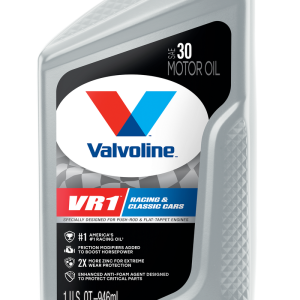 Valvoline Oil, VR1 Racing Oil, SAE 30, 1 Quart Bottle, Case of 6 – 822401