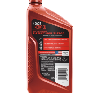 Valvoline Oil, Maxlife ®, SAE 0W-20, 1 Quart Bottle, Single – 833002