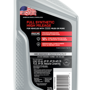 Valvoline Oil, SAE 5W-20, Synthetic, 1 Quart Bottle, Case of 6 – 849644