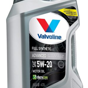 Valvoline Oil, Synpower ®, SAE 5W-20, Full Synthetic, 5 Quart Jug, Single – 881147