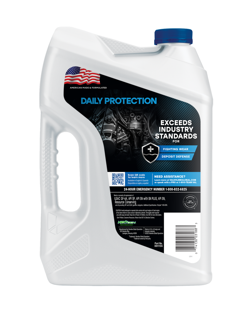 Valvoline Oil, Daily Protection ™, SAE 10W-30, Conventional, 5 Quart Jug, Single – 881156