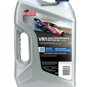 Valvoline Oil, VR1 Racing Oil, SAE 20W-50, 5 Quart Jug, Single – 881172