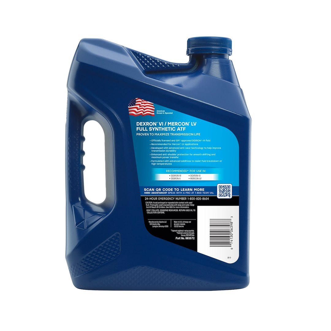 Valvoline Auto Trans Fluid, Dexron VI, Full Synthetic, 1 Gallon Jug, Single – 883572
