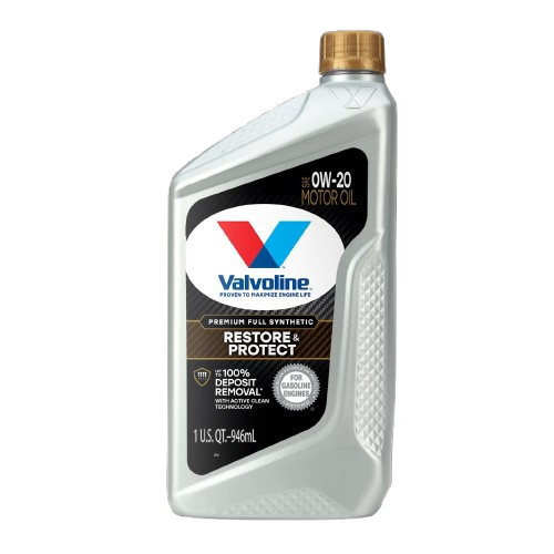 Valvoline Oil, Restore & Protect, SAE 0W-20, Full Synthetic, 1 Quart Bottle, Single – 904536