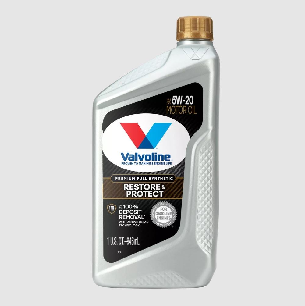 Valvoline Oil, Restore & Protect, SAE 5W-20, Full Synthetic, 1 Quart Bottle, Single – 904540