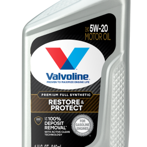 Valvoline Oil, Restore & Protect, SAE 5W-20, Full Synthetic, 1 Quart Bottle, Single – 9045401