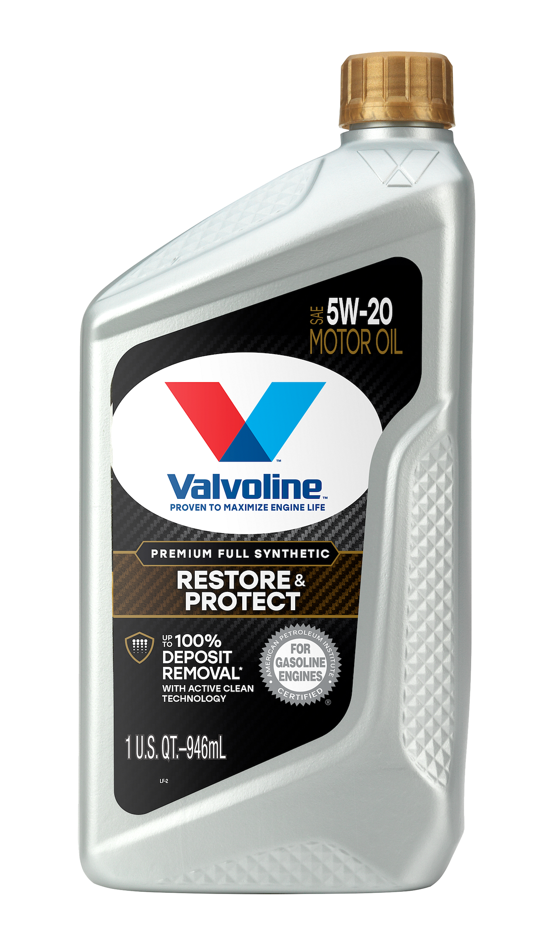 Valvoline Oil, Restore & Protect, SAE 5W-20, Full Synthetic, 1 Quart Bottle, Single – 9045401