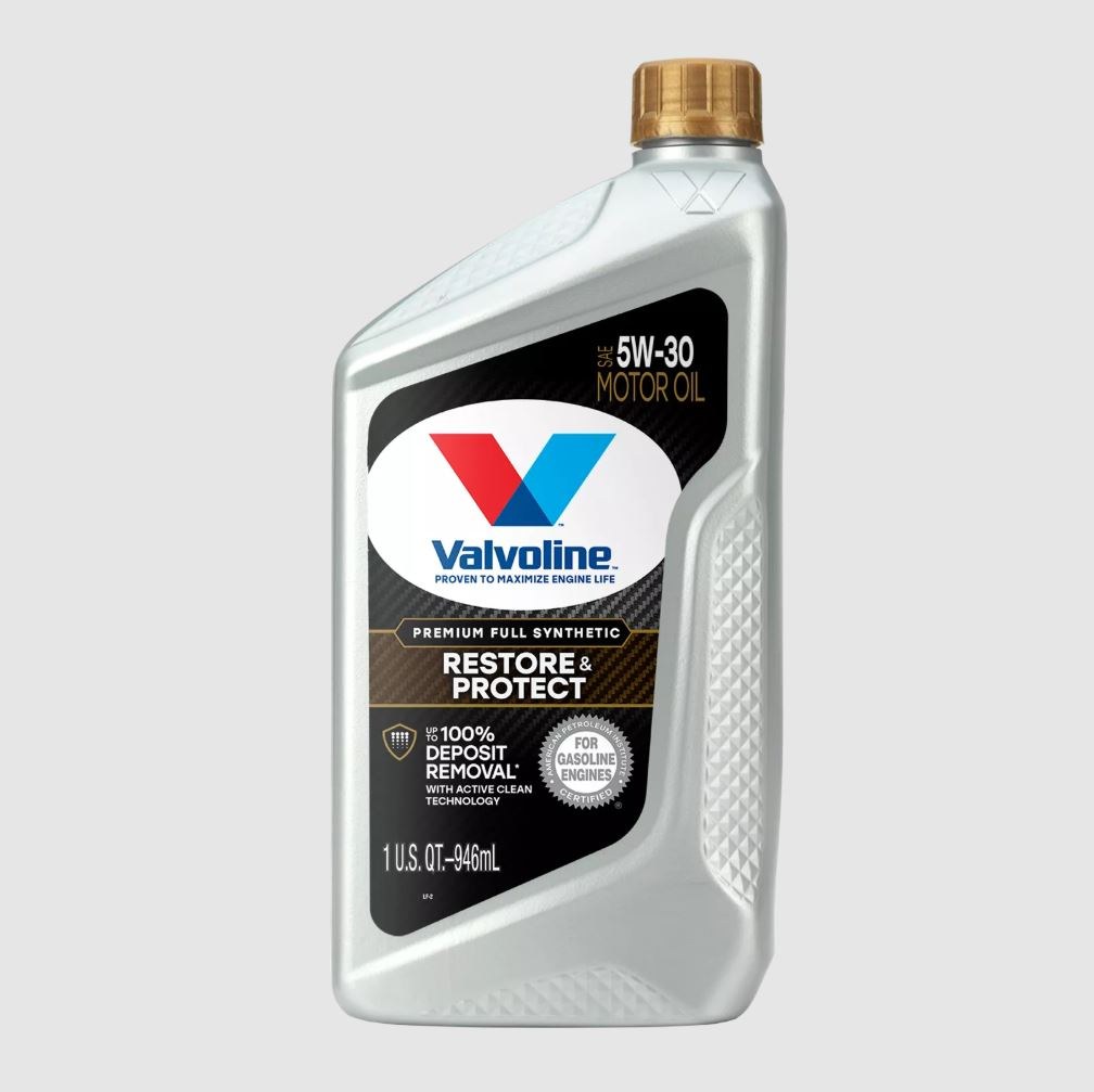 Valvoline Oil, Restore & Protect, SAE 5W-30, Full Synthetic, 1 Quart Bottle, Single – 904564