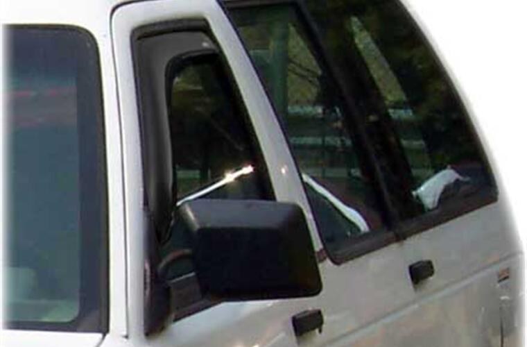Auto Ventshade Rainguard, Ventvisor, Aerodynamic Design, IN-Channel, Smoke, Acrylic, Set of 2 – 192099