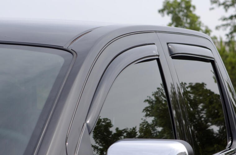 Auto Ventshade Rainguard, Ventvisor Deflector, IN-Channel, Smoke, Acrylic, Set of 4 – 194171