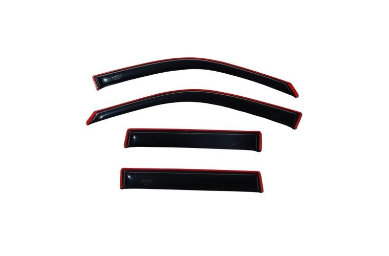 Auto Ventshade Rainguard, Ventvisor Deflector, Aerodynamic Design, IN-Channel, Smoke, Acrylic, Set of 4 – 194218