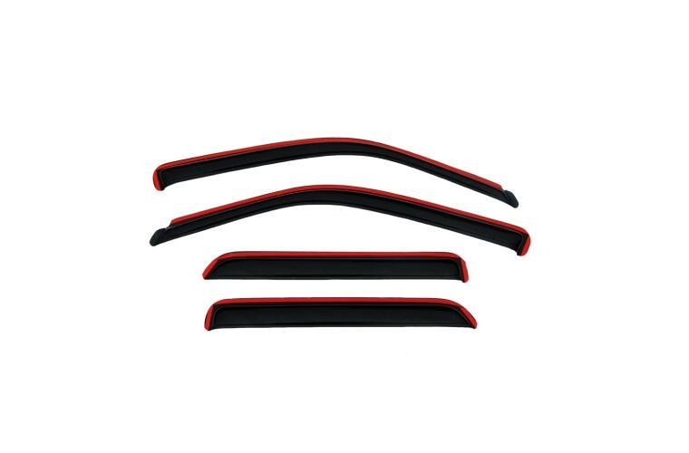 Auto Ventshade Rainguard, Ventvisor, Aerodynamic Design, IN-Channel, Smoke, Acrylic, Set of 4 – 194405