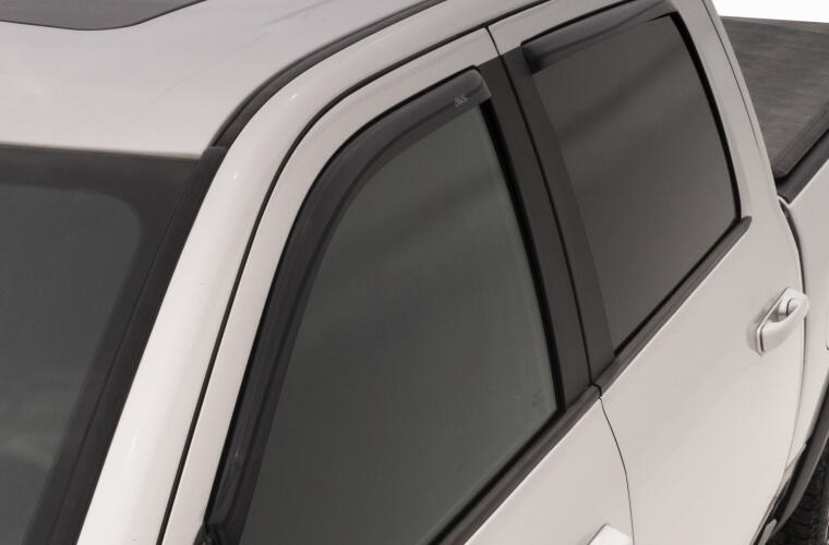 Auto Ventshade Rainguard, Ventvisor, Aerodynamic Design, IN-Channel, Smoke, Acrylic, Set of 4 – 194405