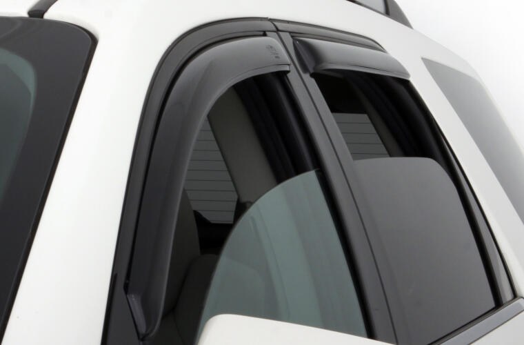 Auto Ventshade Rainguard, Ventvisor, Aerodynamic Design, IN-Channel, Smoke, Acrylic, Set of 4 – 194966