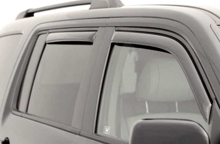 Auto Ventshade Rainguard, Ventvisor, Aerodynamic Design, IN-Channel, Smoke, Acrylic, Set of 4 – 194966