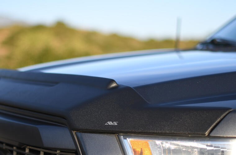 Auto Ventshade Bug Shield, Aeroskin II ™, Contour with Deflector, Textured Matte Black, Thermoplastic Olefin (tpo) – 436075