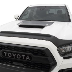 Auto Ventshade Bug Shield, Aeroskin II ™, Contour with Deflector, Textured Matte Black, Thermoplastic Olefin (tpo) – 436079