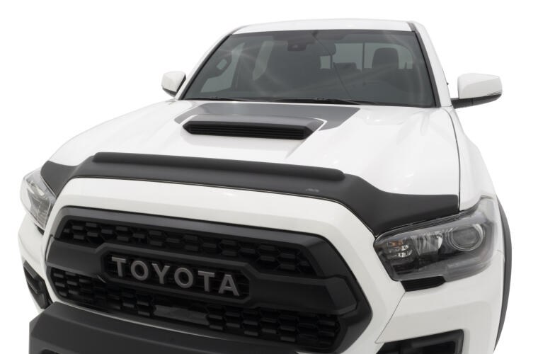 Auto Ventshade Bug Shield, Aeroskin II ™, Contour with Deflector, Textured Matte Black, Thermoplastic Olefin (tpo) – 436079