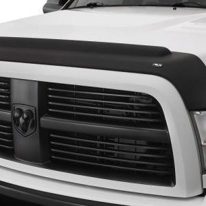 Auto Ventshade Bug Shield, Aeroskin II ™, Contour with Deflector, Textured Matte Black, Thermoplastic Olefin (tpo) – 436163