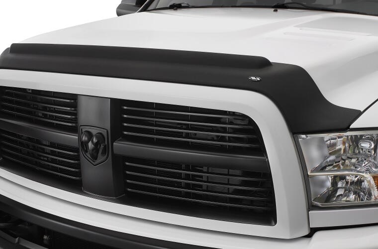 Auto Ventshade Bug Shield, Aeroskin II ™, Contour with Deflector, Textured Matte Black, Thermoplastic Olefin (tpo) – 436163