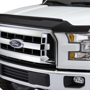 Auto Ventshade Bug Shield, Aeroskin II ™, Contour with Deflector, Textured Matte Black, Thermoplastic Olefin (tpo) – 436166