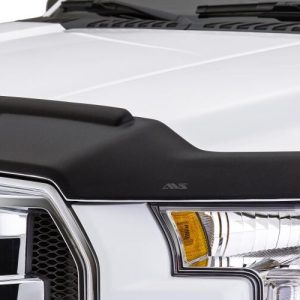 Auto Ventshade Bug Shield, Aeroskin II ™, Contour with Deflector, Textured Matte Black, Thermoplastic Olefin (tpo) – 436166