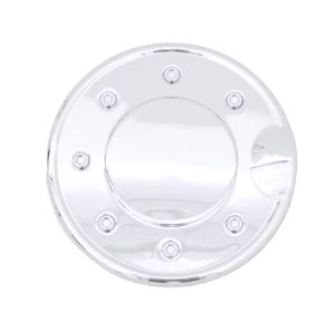Auto Ventshade Fuel Door Cover, Chrome Fuel Door Cover ™, Acrylic, With Bolt Heads – 688771