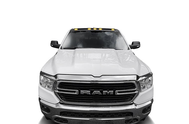 Auto Ventshade Roof Marker Light – LED, Aerocab™, Direct Fit Light Strip with Five Leds, Clear Lens, Amber, Single, Black – 698004