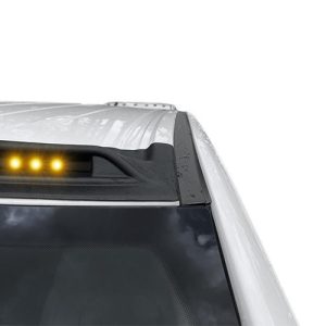Auto Ventshade Roof Marker Light – LED, Aerocab™, Direct Fit Light Strip with Five Leds, Clear Lens, Amber, Single, Black – 698004