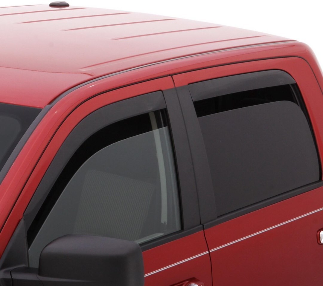 Auto Ventshade Rainguard, Ventvisor, Low Profile, Tape-On, Smoke Gray, Acrylic, Set of 4 – 894002