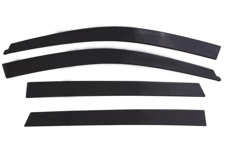 Auto Ventshade Rainguard, Ventvisor, Low Profile, Tape-On, Smoke Gray, Acrylic, Set of 4 – 894037