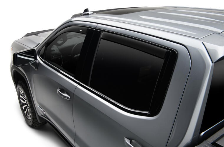 Auto Ventshade Rainguard, Ventvisor, Low Profile, Tape-On, Smoke, Acrylic, Set of 4 – 894096