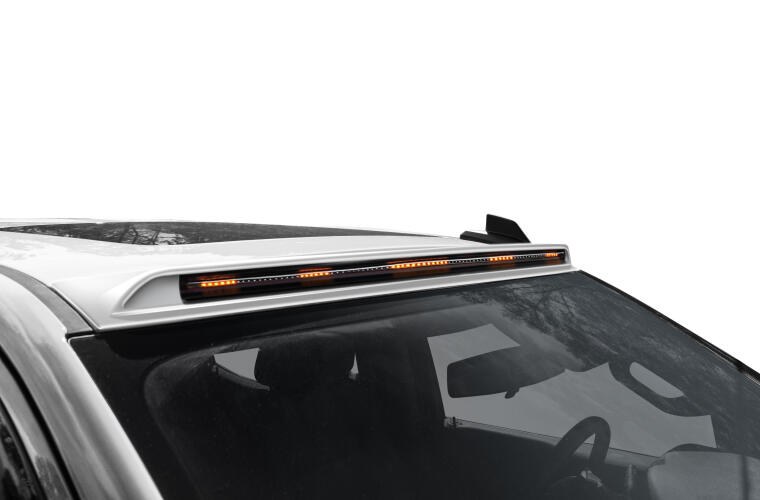 Auto Ventshade Roof Marker Light, Aerocab Pro™, Direct Fit Continuous Light Bar, Amber LED, Single, Black Housing – 898189-PXJ