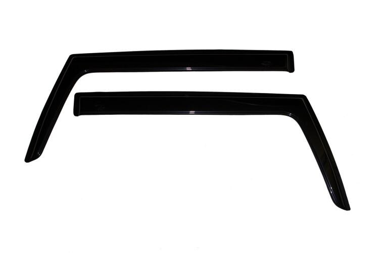 Auto Ventshade Rainguard, Ventvisor, Aerodynamic Design, Tape-On, Smoke, Acrylic, Set of 2 – 92735