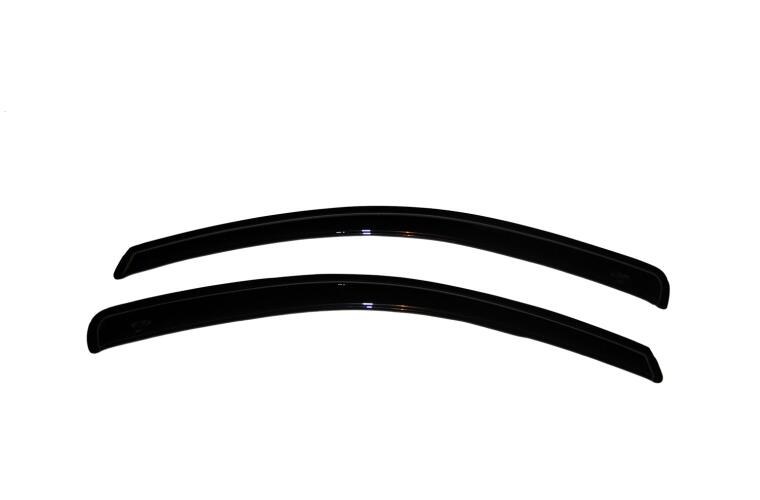 Auto Ventshade Rainguard, Ventvisor, Aerodynamic Design, Tape-On, Smoke, Acrylic, Set of 2 – 92823